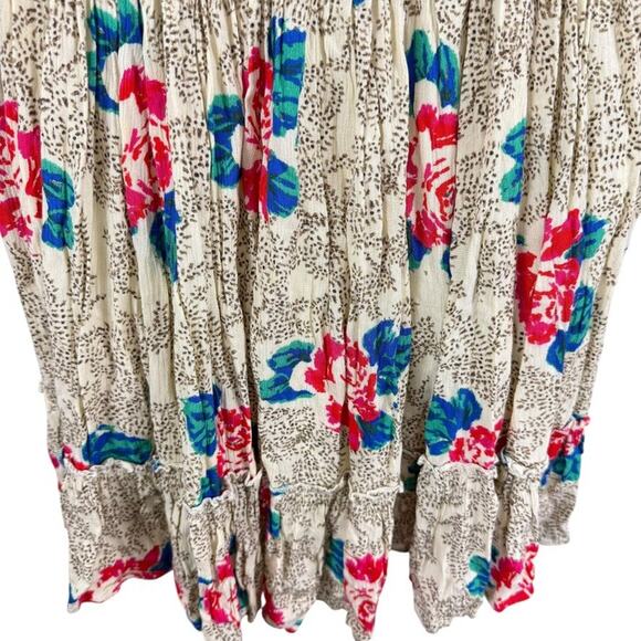 Free People Endless Summer Printed Picnic Open Back Floral Smocked Dress NWT XL - Picture 11 of 16